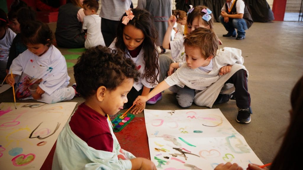 Pintar com Aquarela - Notícias de Turma Escola Grace