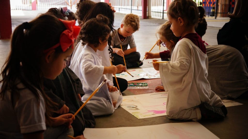 Pintar com Aquarela - Notícias de Turma Escola Grace